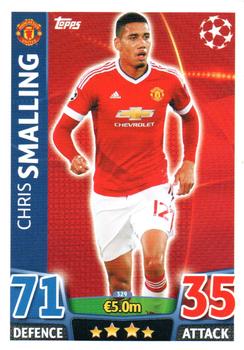 2015-16 Topps Match Attax UEFA Champions League English #329 Chris Smalling Front