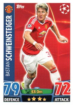 2015-16 Topps Match Attax UEFA Champions League English #332 Bastian Schweinsteiger Front