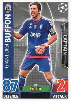 2015-16 Topps Match Attax UEFA Champions League English #451 Gianluigi Buffon Front