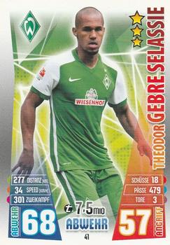 2015-16 Topps Match Attax Bundesliga #41 Theodor Gebre Selassie Front