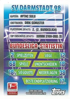 2015-16 Topps Match Attax Bundesliga #55 Clubkarte Back