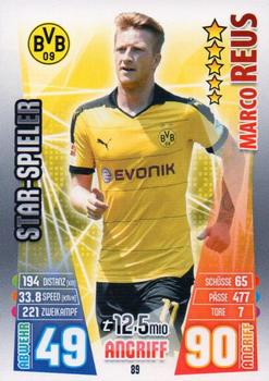 2015-16 Topps Match Attax Bundesliga #89 Marco Reus Front