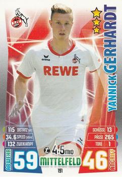 2015-16 Topps Match Attax Bundesliga #191 Yannick Gerhardt Front