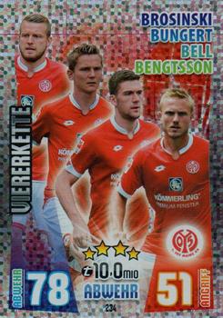 2015-16 Topps Match Attax Bundesliga #234 Brosinski / Bungert / Bell / Bengtsson Front