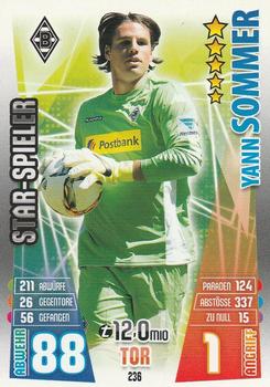 2015-16 Topps Match Attax Bundesliga #236 Yann Sommer Front
