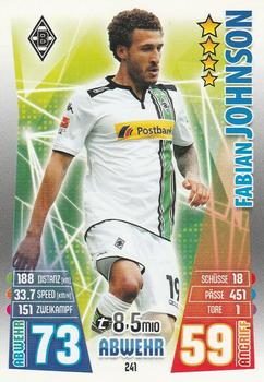 2015-16 Topps Match Attax Bundesliga #241 Fabian Johnson Front