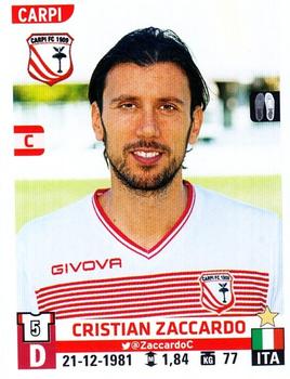 2015-16 Panini Calciatori Stickers #70 Cristian Zaccardo Front