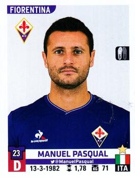 2015-16 Panini Calciatori Stickers #162 Manuel Pasqual Front