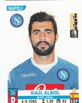 2015-16 Panini Calciatori Stickers #389 Raúl Albiol Front