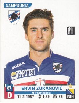 2015-16 Panini Calciatori Stickers #478 Ervin Zukanović Front