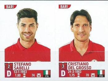 2015-16 Panini Calciatori Stickers #610 Stefano Sabelli / Cristiano Del Grosso Front