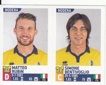 2015-16 Panini Calciatori Stickers #699 Matteo Rubin / Simone Bentivoglio Front