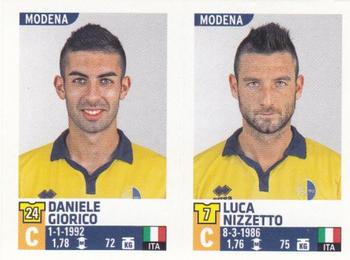 2015-16 Panini Calciatori Stickers #700 Daniele Giorico / Luca Nizzetto Front