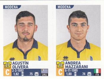 2015-16 Panini Calciatori Stickers #702 Agustín Olivera / Andrea Mazzarani Front