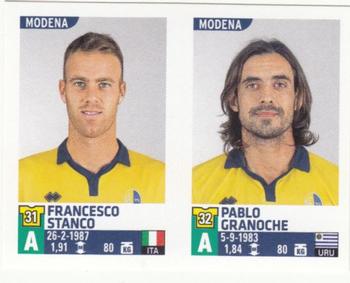 2015-16 Panini Calciatori Stickers #704 Francesco Stanco / Pablo Granoche Front