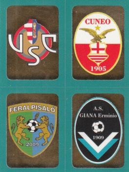 2015-16 Panini Calciatori Stickers #831 Scudetti Cremonese / Cuneo / FeralpiSalò / Giana Front