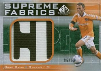 2011 SP Game Used - Supreme Fabrics #SF-BD Brad Davis Front