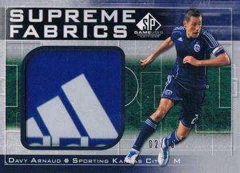 2011 SP Game Used - Supreme Fabrics #SF-DA Davy Arnaud Front