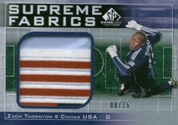 2011 SP Game Used - Supreme Fabrics #SF-ZT Zach Thornton Front