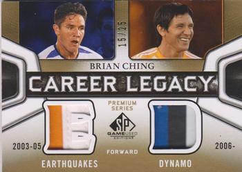 2011 SP Game Used - Career Legacy Duals Premium Series #CL2-BC Brian Ching Front