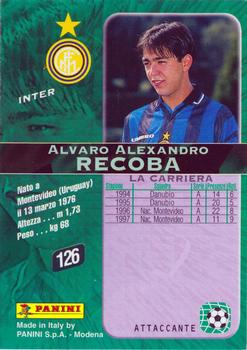 1998 Panini Calcio Serie A #126 Alvaro Recoba Back
