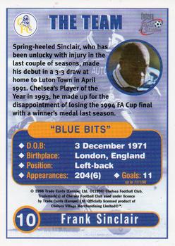 1998 Futera Chelsea Fans Selection #10 Frank Sinclair Back