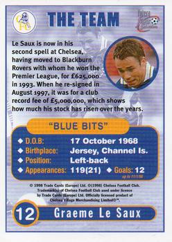 1998 Futera Chelsea Fans Selection #12 Graeme Le Saux Back