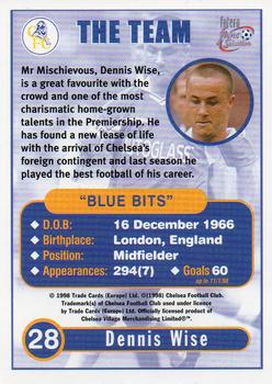 1998 Futera Chelsea Fans Selection #28 Dennis Wise Back