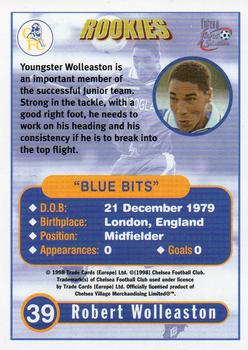 1998 Futera Chelsea Fans Selection #39 Robert Wolleaston Back