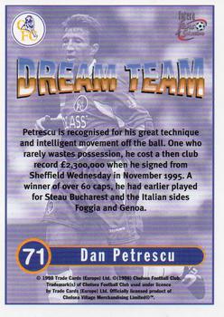 1998 Futera Chelsea Fans Selection #71 Dan Petrescu Back