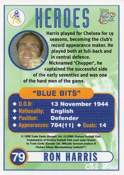 1998 Futera Chelsea Fans Selection #79 Ron Harris Back