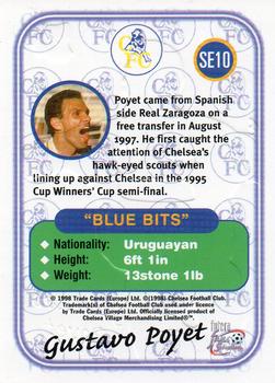 1998 Futera Chelsea Fans Selection - Special Edition Embossed #SE10 Gustavo Poyet Back
