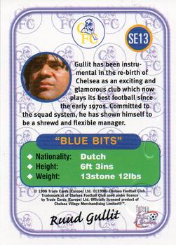 1998 Futera Chelsea Fans Selection - Special Edition Embossed #SE13 Ruud Gullit Back