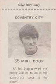 1971-72 FKS Publishers Wonderful World of Soccer Stars Stickers #35 Mick Coop Back