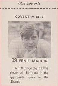 1971-72 FKS Publishers Wonderful World of Soccer Stars Stickers #39 Ernie Machin Back