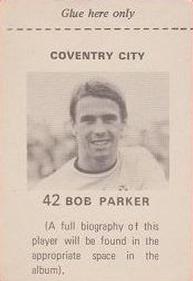 1971-72 FKS Publishers Wonderful World of Soccer Stars Stickers #42 Bob Parker Back