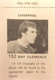 1971-72 FKS Publishers Wonderful World of Soccer Stars Stickers #152 Ray Clemence Back