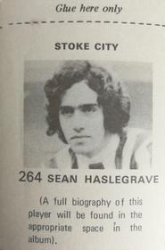 1971-72 FKS Publishers Wonderful World of Soccer Stars Stickers #264 Sean Haslegrave Back