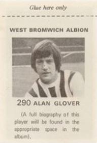 1971-72 FKS Publishers Wonderful World of Soccer Stars Stickers #290 Alan Glover Back