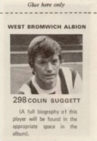 1971-72 FKS Publishers Wonderful World of Soccer Stars Stickers #298 Colin Suggett Back