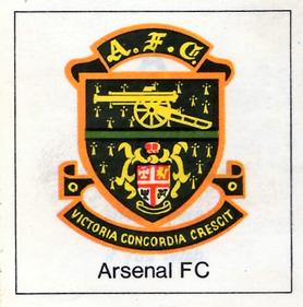 1971-72 FKS Publishers Wonderful World of Soccer Stars Stickers #A Arsenal - Club badge sticker Front
