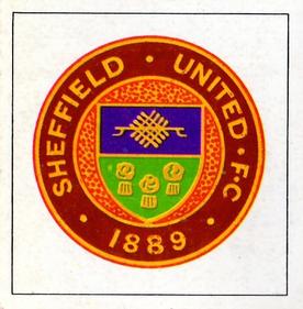 1971-72 FKS Publishers Wonderful World of Soccer Stars Stickers #P Sheffield United - Club badge sticker Front