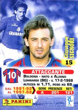 1999 Panini Calcio Serie A #15 Giuseppe Signori Back