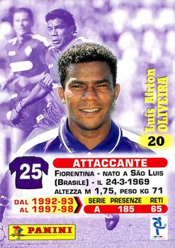 1999 Panini Calcio Serie A #20 Luis Oliveira Back