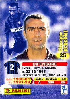 1999 Panini Calcio Serie A #25 Giuseppe Bergomi Back