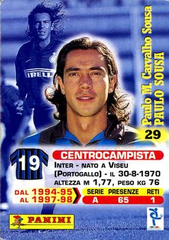 1999 Panini Calcio Serie A #29 Paulo Sousa Back