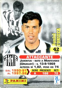 1999 Panini Calcio Serie A #42 Daniel Fonseca Back