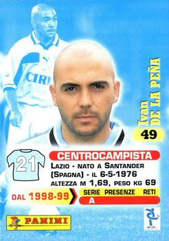 1999 Panini Calcio Serie A #49 Ivan de la Pena Back
