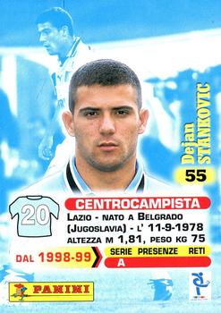 1999 Panini Calcio Serie A #55 Dejan Stankovic Back