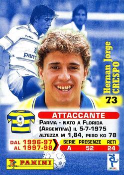 1999 Panini Calcio Serie A #73 Hernan Crespo Back